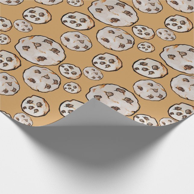 Papel De Presente Amante de Cookies Cookies Chip Chocolate (Ponta)