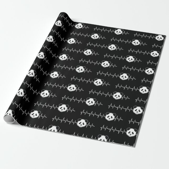 Papel De Presente Amante de Panda (Desenrolado)