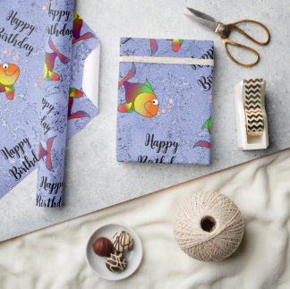 Papel De Presente Amante de peixe
