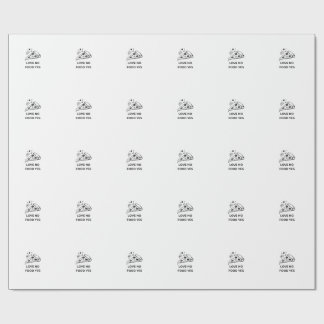 Papel De Presente Amante de Pizza Engraçado