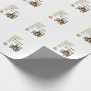 Papel De Presente Amante do Livro Leia Mais, Preocupe Menos