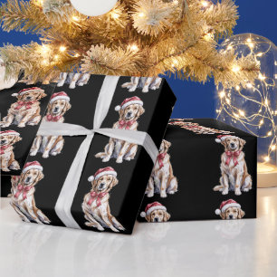 Papel De Presente Amante do Retriever Dourado de Natal Cachorro Mamã