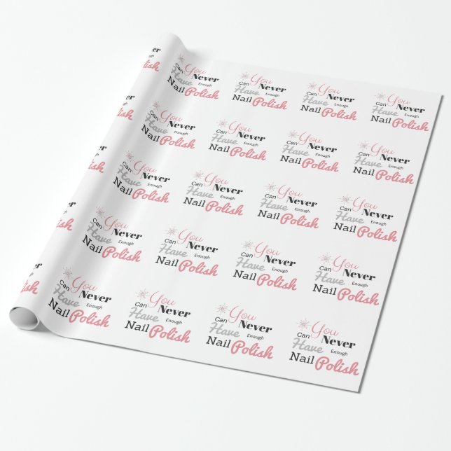 Papel De Presente Amante do verniz para as unhas (Desenrolado)