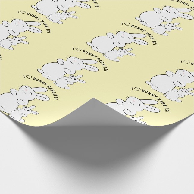 Papel De Presente Amantes de Coelhos (Ponta)