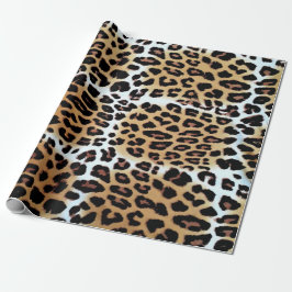Papel De Presente Amantes de Impressão de Animais Leopardo Elegante 