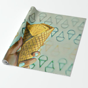 Papel De Presente Amantes do sorvete de Verão