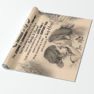 Papel De Presente Amantes Filhos  À Minha Filha Amor Mãe