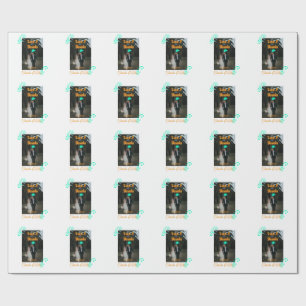 Papel De Presente Amar e obrigados casal de casamento foto moderna a