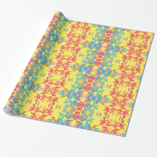 Papel De Presente amarelo (Desenrolado)