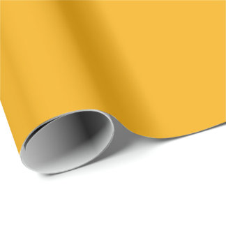 Papel De Presente Amarelo Âmbar Dourado Cor Sólida