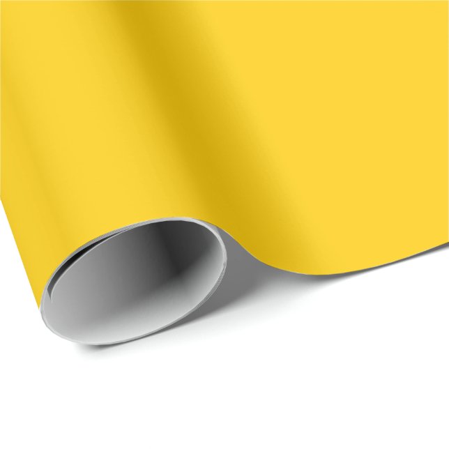 Papel De Presente Amarelo Ousado (Ponta do rolo)