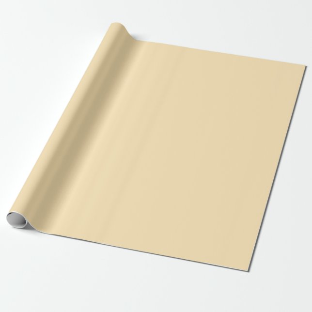 Papel De Presente Amarelo Quente de Pasto Sólido (Desenrolado)