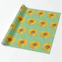 Amarelo sunfloral aquarela Verão Russo