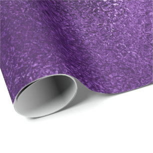 Papel De Presente Ameixa metálica de vidro roxa ultravioleta de