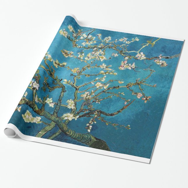 Papel De Presente Amendoeira em Flor, Vincent van Gogh. (Desenrolado)