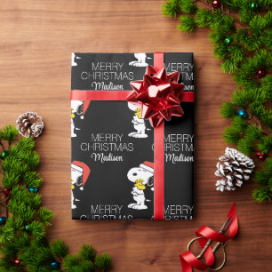 Papel De Presente Amendoins Snoopy & Woodstock Adicione seu nome