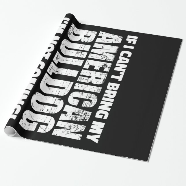 Papel De Presente American Bulldog English Bulldog Gift (Desenrolado)