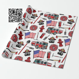 Papel De Presente American Firefighting Pattern