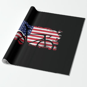 Papel De Presente American Flag Road Biking Cycling Roupa - Bicycl