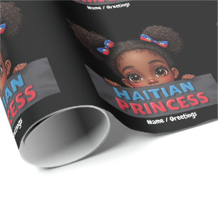 Papel De Presente American Haitian Flag Day Haitian Princess
