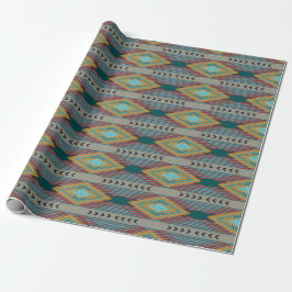 Papel De Presente American Southwest Patterned Art And Earthy Colors
