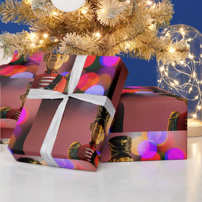 Papel De Presente Amigo soldadinho de brinquedo clássico de Natal do (Feriados)