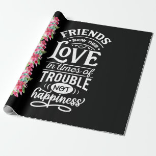 Papel De Presente Amigos Demonstram Seu Amor