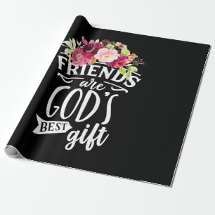 Papel De Presente Amigos são o melhor presente de Deus