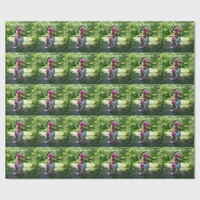 Papel De Presente Amizade das Irmãs no País Primavera da Rússia (Aberto)