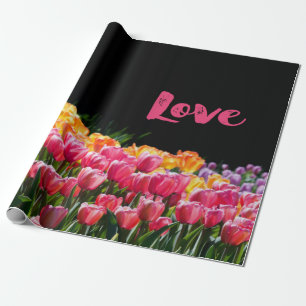 Papel De Presente Amo o Jardim Tulip