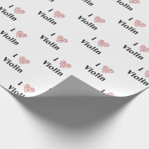 Amo Violin Red Heart of Music Notes