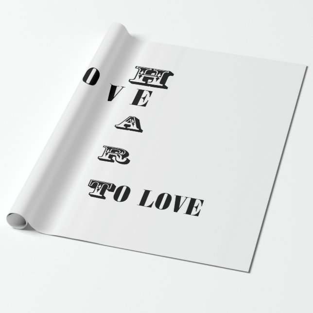 Papel De Presente Amor (Desenrolado)