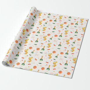 Papel De Presente Amor à Primeira Spritz Citrus Chá de Noiva Aperol
