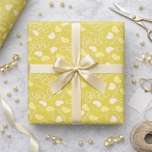 Papel De Presente Amor Amarelo Limão
