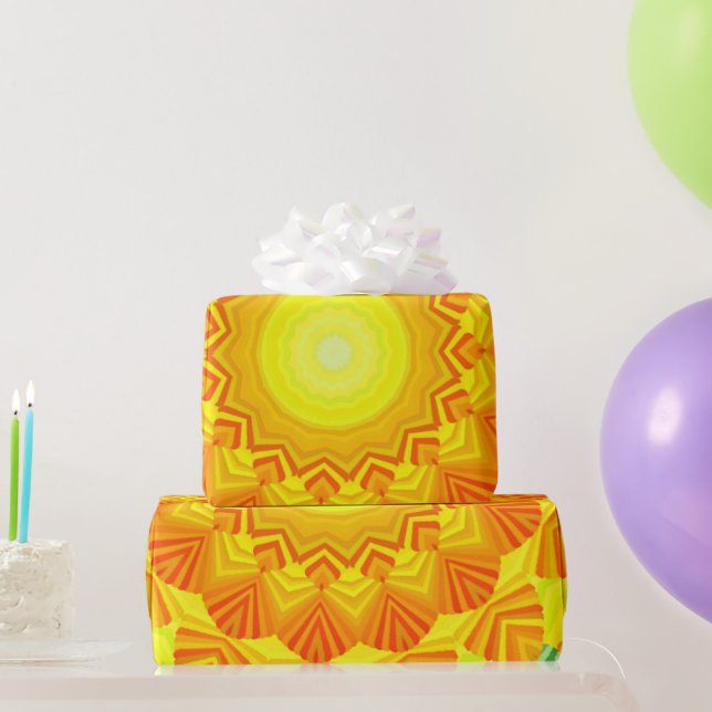 Papel De Presente Amor ao Sol  (Presentes para festas)