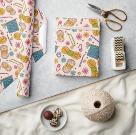 Papel De Presente Amor ao Tricô