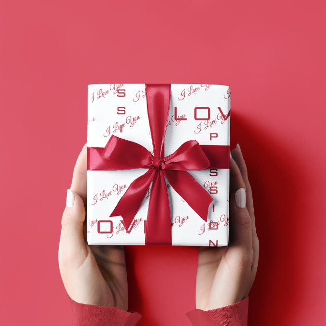 Papel De Presente Amor Apaixonado | DIA DE OS NAMORADOS (Criador carregado)