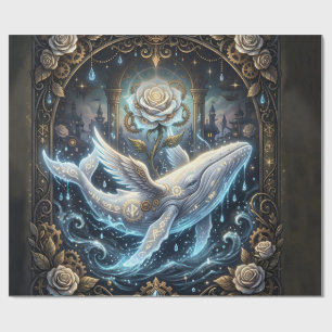 Papel De Presente Amor Celestial – Casamento Encantado da Baleia Bra