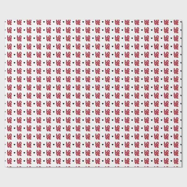 Papel De Presente Amor Coração (Aberto)