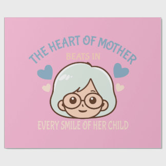 Papel De Presente amor da mãe sentida - dia de as mães