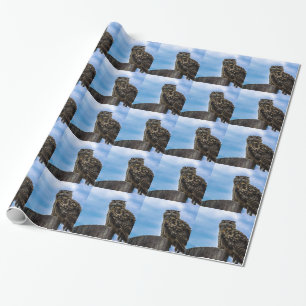 Papel De Presente Amor da paz do destino da natureza animal de penas