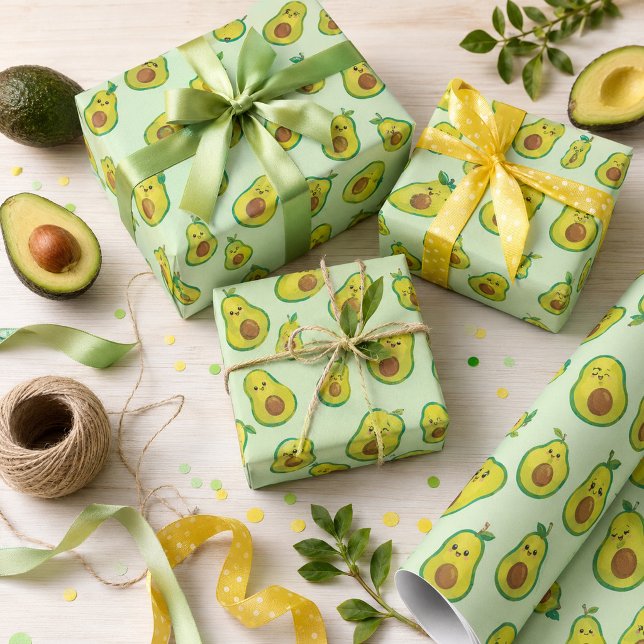Papel De Presente Amor de Abacate (Criador carregado)