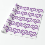 Papel De Presente Amor em Roxo<br><div class="desc">Um design de logotipo gráfico,  feito sob medida. AMOR em roxo.</div>