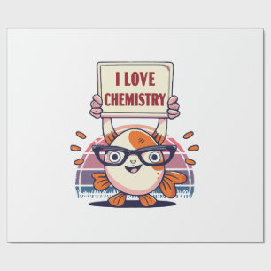 Papel De Presente Amor Guppies e Química