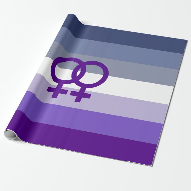 Papel De Presente Amor Lésbico Butch Orgulho WLW (Desenrolado)