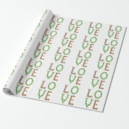 Papel De Presente Amor - Peridot Verde e Enfumaçado Castanho Quartz