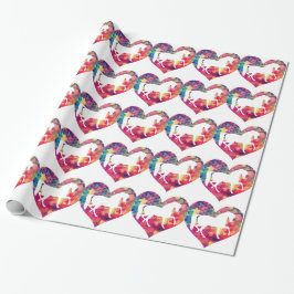 Papel De Presente Amor por Cavalos