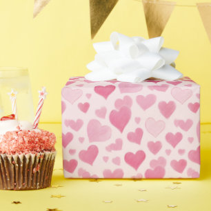 Papel De Presente Amor Rosa