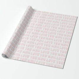 Papel De Presente Amor Rosa Você Mãe Corações Dia das Mães
