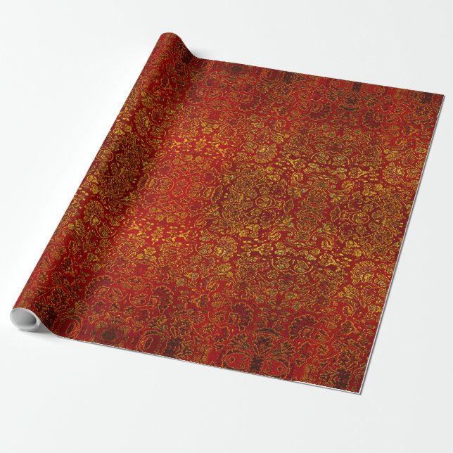 Papel De Presente Amostras de âmbar abstratas cintilantes e lindas (Desenrolado)